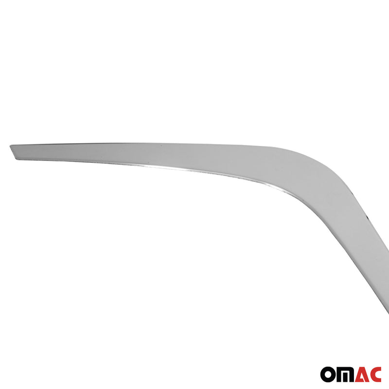 Cornice per fendinebbia per Nissan Juke 2021-2025 in acciaio inox argento 2x