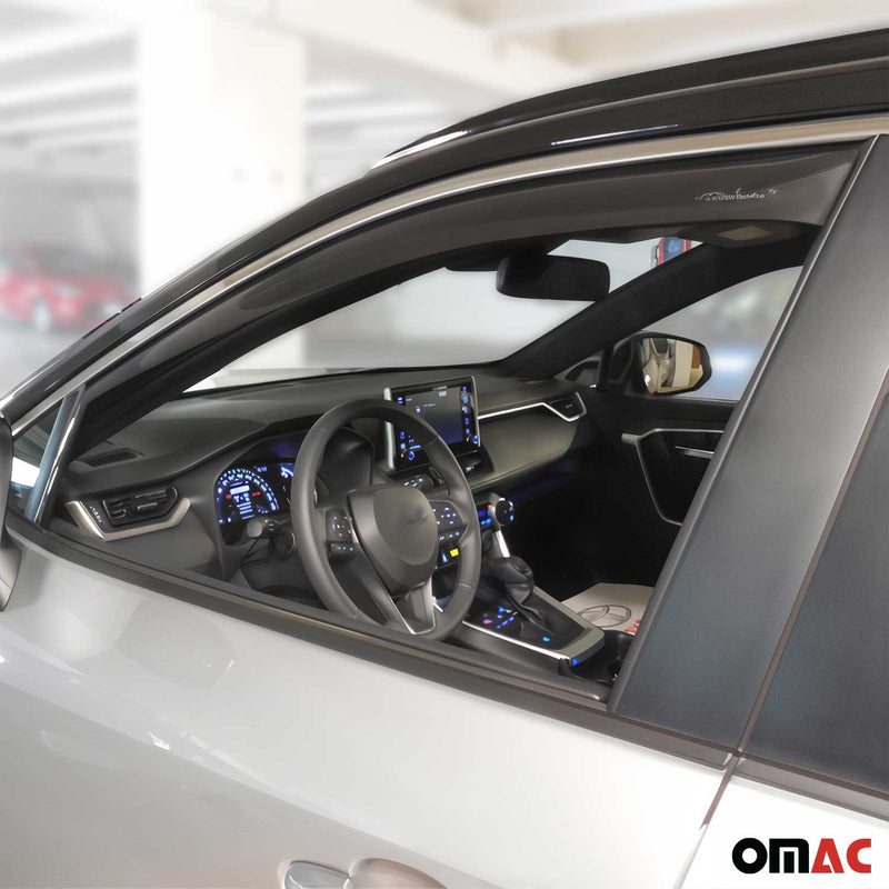 Windabweiser Regenabweiser für Toyota RAV4 2019-2025 Dunkel Acryl 4tlg