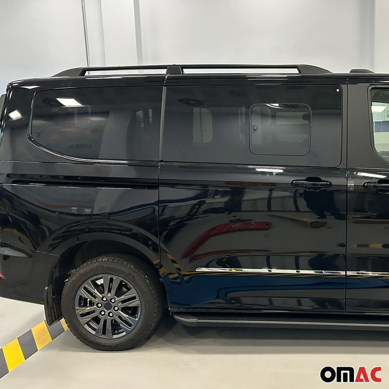 Dachreling Relingträger für Ford Transit Tourneo Custom 2023-2025 Alu Schwarz L1