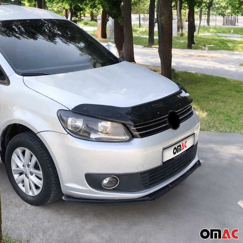 Deflettore cofano protezione insetti e pietre per VW Caddy 2010-2015 scuro 