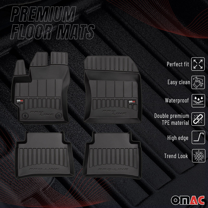 Tappetini in TPE neri per Toyota Corolla Limo Station Wagon 2019-2024, 4 pezzi