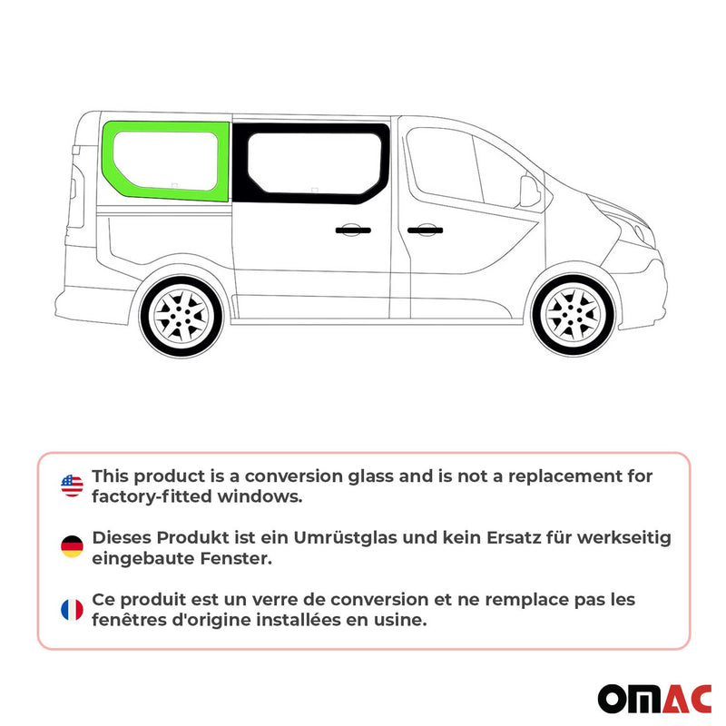 Finestrino laterale per Fiat Talento 2016-2020 porta scorrevole destra L1