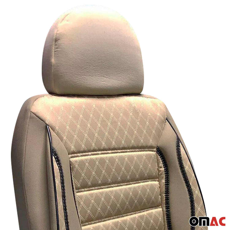 Sitzbezüge Schonbezüge für Mercedes Klasse W447 2014-2025 Beige 2Sitz Vorne Satz