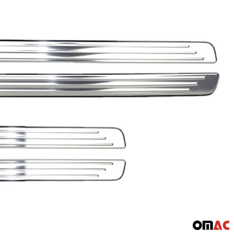 Soglie porte per VW Tiguan 2016-2025 in acciaio inox argento 4 pezzi