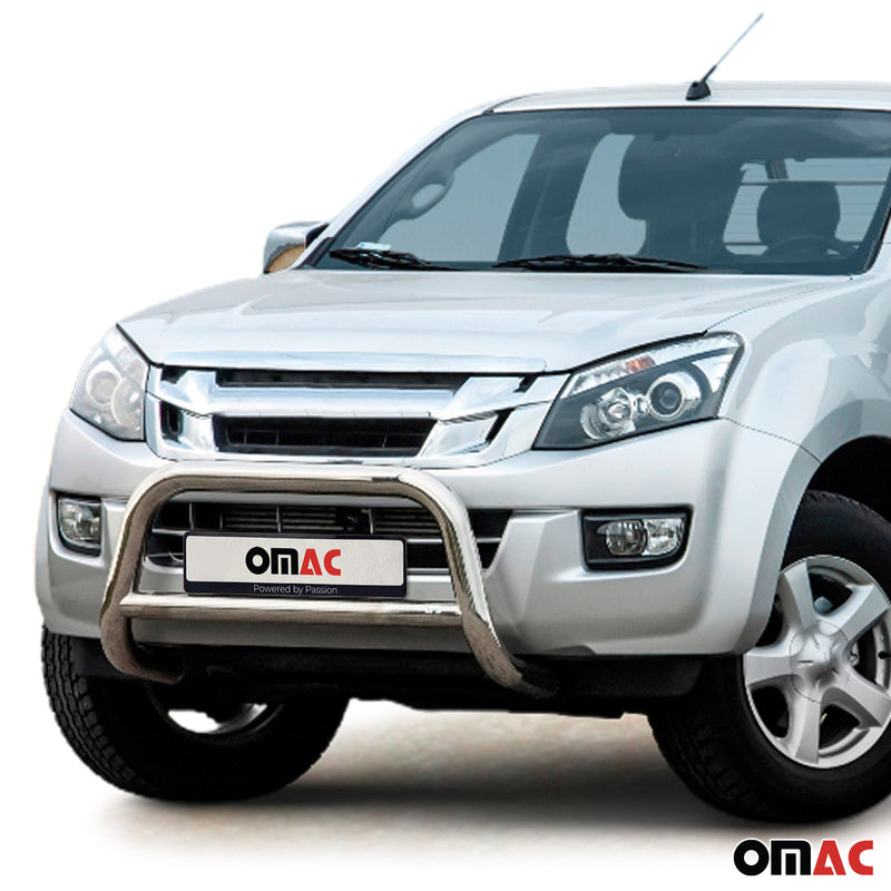 Barra di protezione anteriore per Isuzu D-Max 2012-2019 in acciaio ABE argento