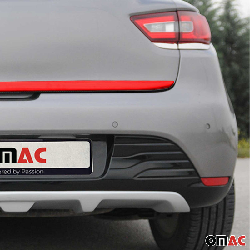Modanatura del portellone posteriore per Renault Clio 2012-2019 in acciaio inox rosso 1 pezzo