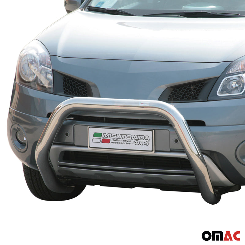 Barra di protezione anteriore per Renault Koleos 2008-2011 ø76mm acciaio argento