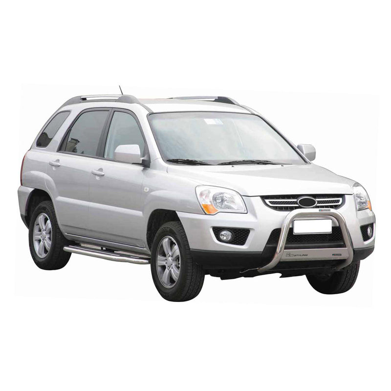 Protezione anteriore per Kia Sportage 2008-2010 ø63mm acciaio argento