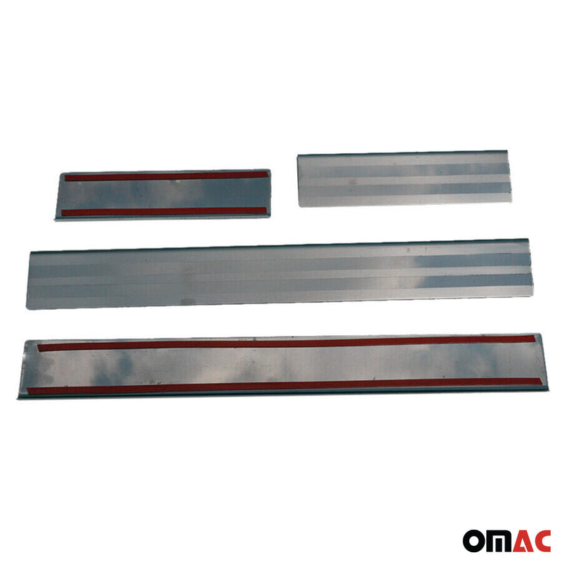 Soglie delle portiere per Range Rover 1994-2002 in acciaio inox argento 4 pezzi 