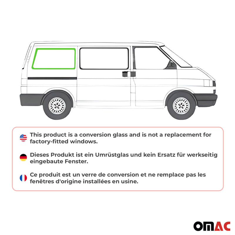 Vetro di sicurezza per finestrino laterale per VW T4 Transporter 1990-2003 Posteriore Destro L1