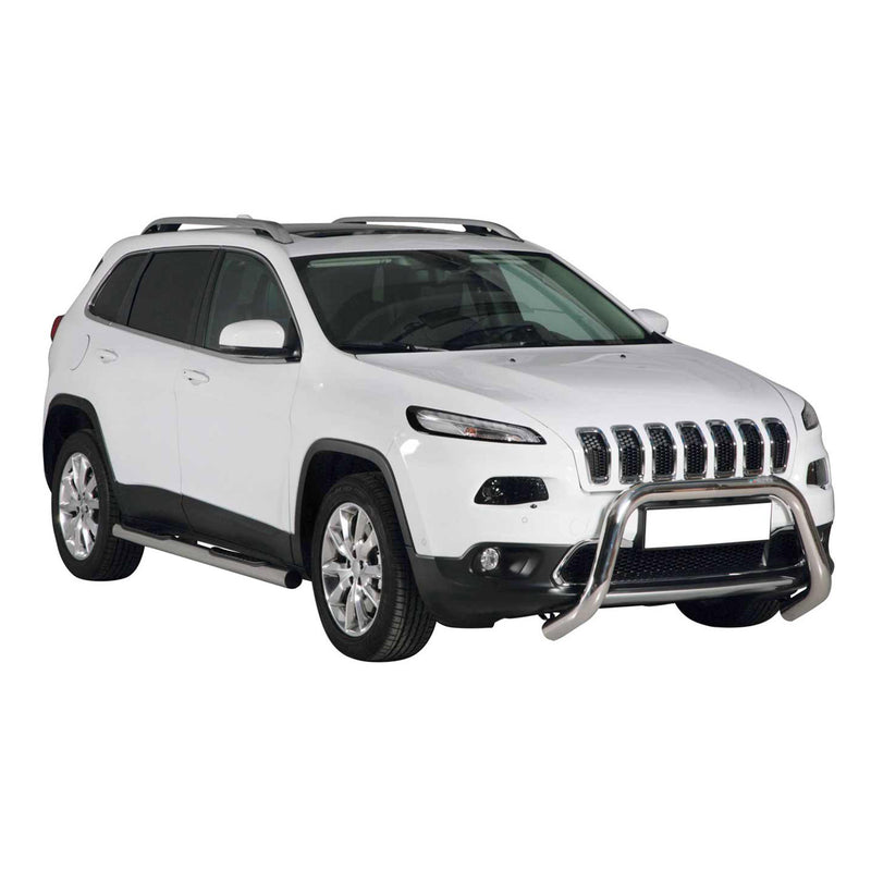 Protezione anteriore per Jeep Cherokee 2013-2018 ø76mm acciaio argento
