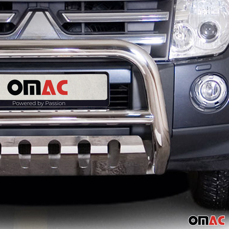 Protezione anteriore per Subaru Pajero 2007-2014 ABE acciaio inossidabile argento 