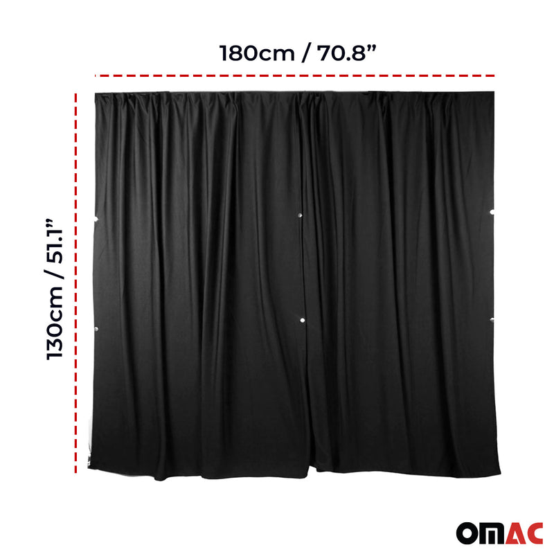 Tende per cabina per VW Multivan T7 L1 L2 Nero