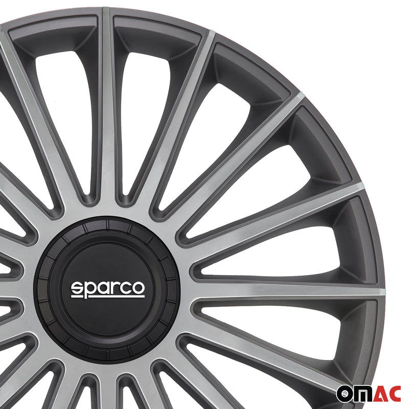Coprimozzi Sparco 16 pollici Treviso Grigio Argento 4 pezzi