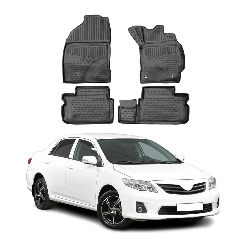 Tappetini in TPE neri per Toyota Corolla Quest RHD 2014-2025, 4 pezzi