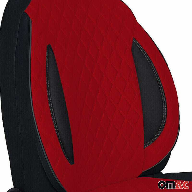 Coprisedile per VW T6 T6.1 2015-2024 Nero Rosso 1 posto