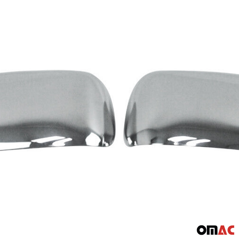 Calotte specchietti retrovisori per Daihatsu Materia 2006-2012 in acciaio inox argento 