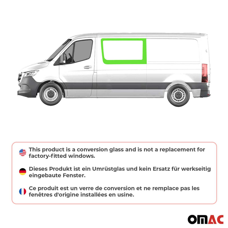 Finestrino laterale per VW Crafter 2006-2017 Vetro di sicurezza anteriore sinistro L2 L3 L4
