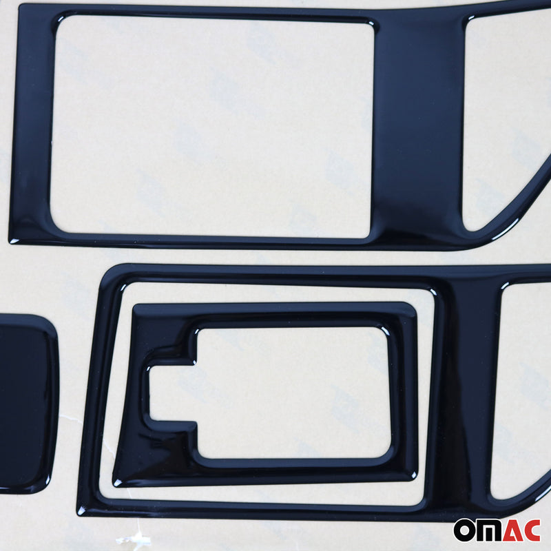 Decorazione interna abitacolo per Ford Fiesta 2005-2008 look Piano Black 12 pezzi 