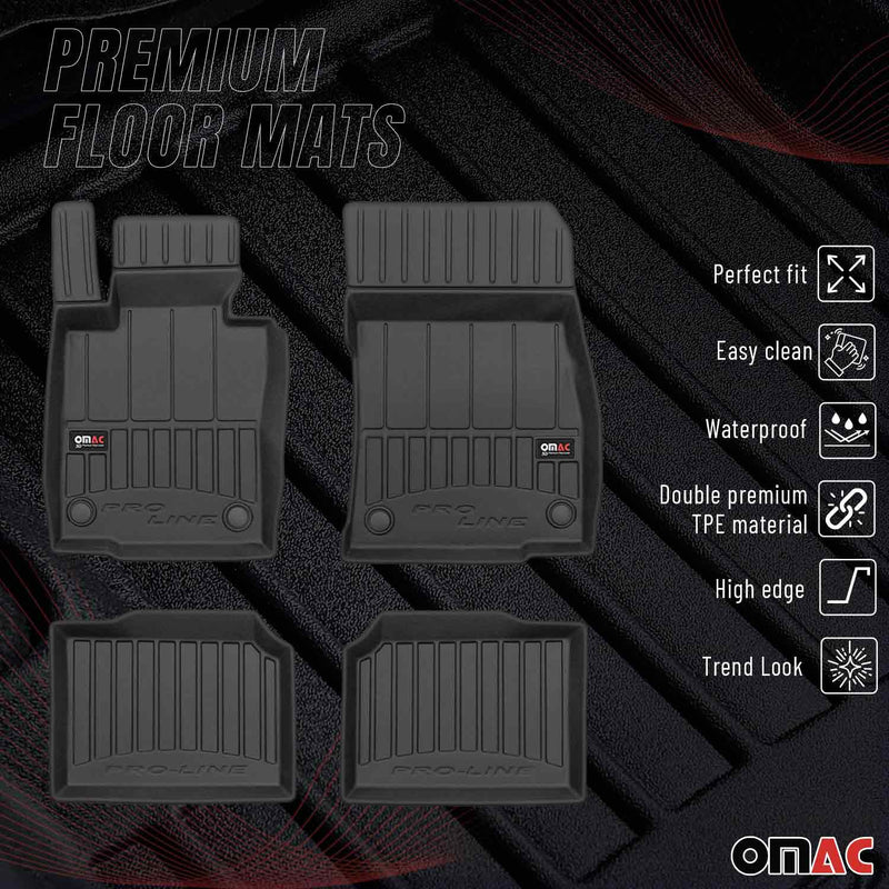 Tappetini Mini Countryman R60 2010-2016 in TPE nero, 4 pezzi