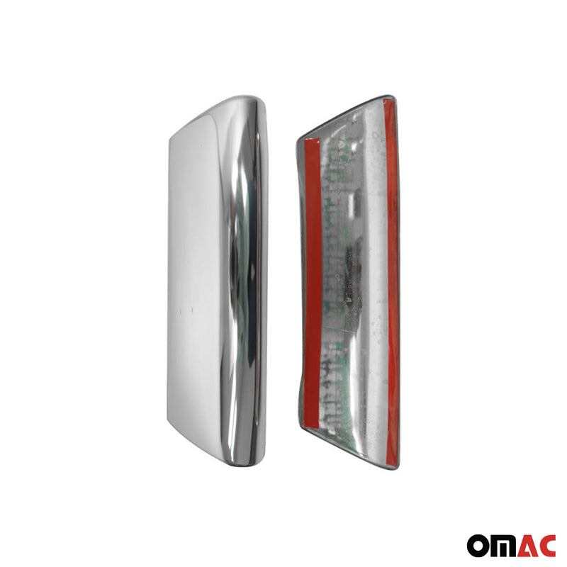 Copertura maniglia interna porta cromata per VW T5 2003-2015 acciaio inox argento 2x