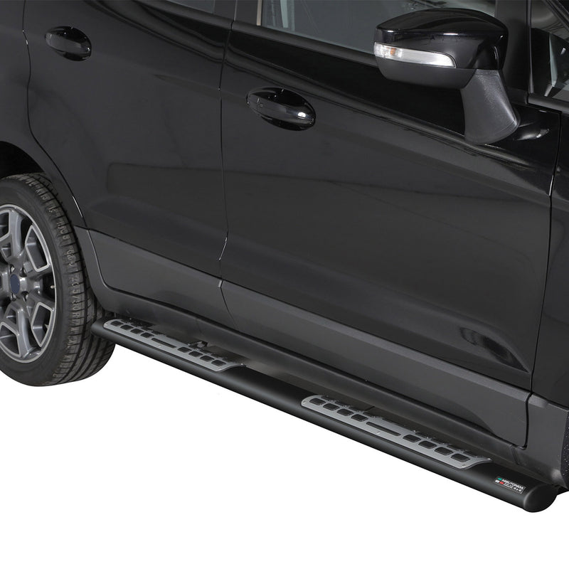 Minigonne laterali in acciaio inox per Ford Ecosport 2013-2017 Nero