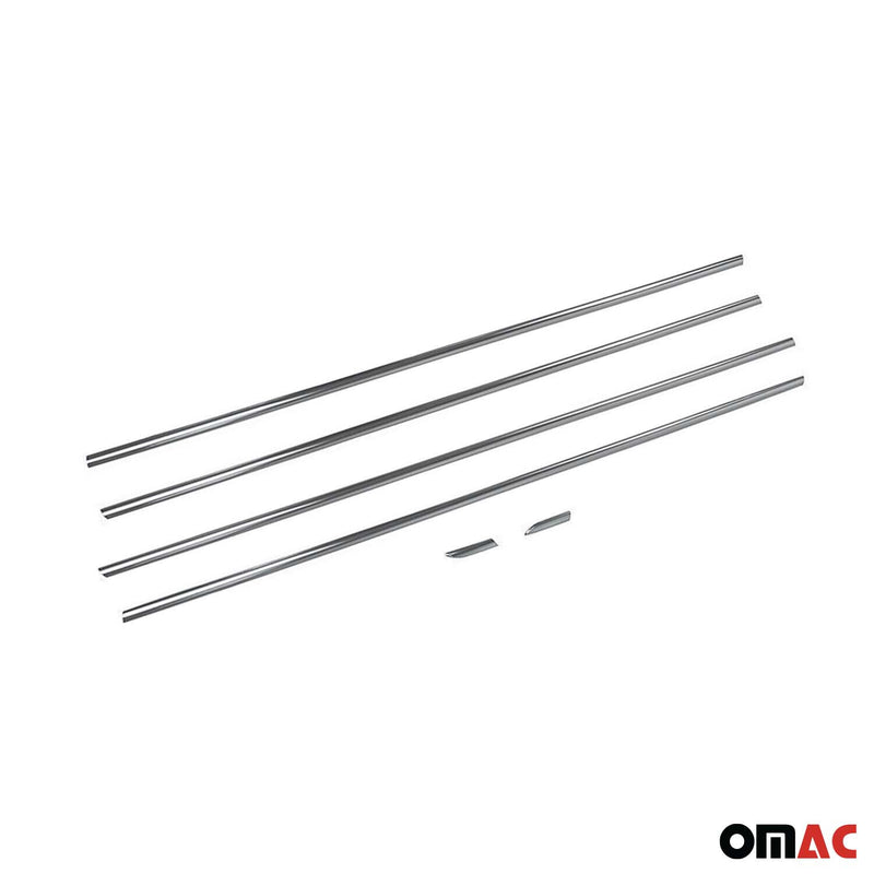 Listelli decorativi per finestrini per Chevrolet Cruze hatchback dal 2011 in acciaio inox, 6 pezzi 