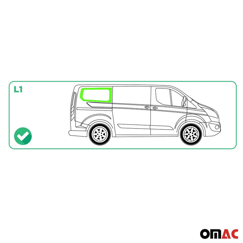 Finestrino laterale scorrevole per auto per Ford Transit Custom 2013-2024 destro L1