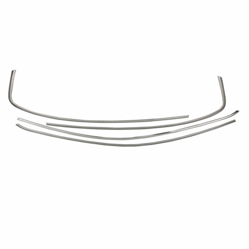 Listelli decorativi per finestrini per Fiat Tipo 2015-2025 Limo Hatchback Cromati 4 pezzi