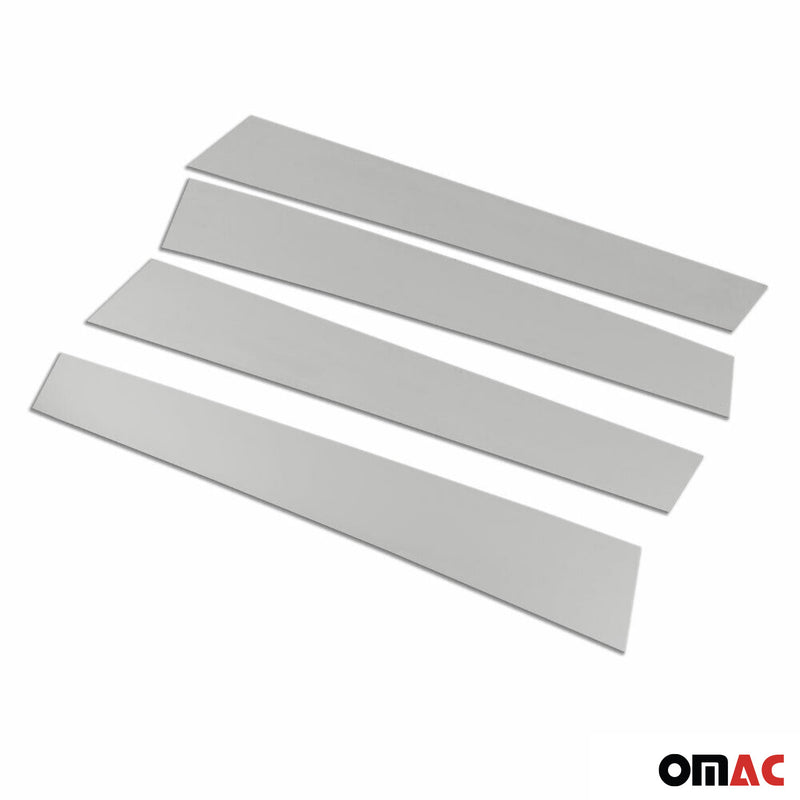 Rivestimento del montante della porta del montante B per Mitsubishi L200 2015-2024 in acciaio inossidabile argento 4x