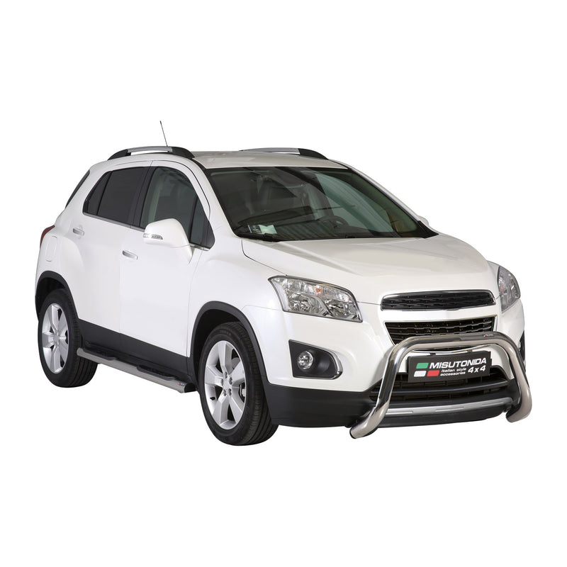 Protezione anteriore per Chevrolet Trax 2013-2016 ø76mm acciaio argento