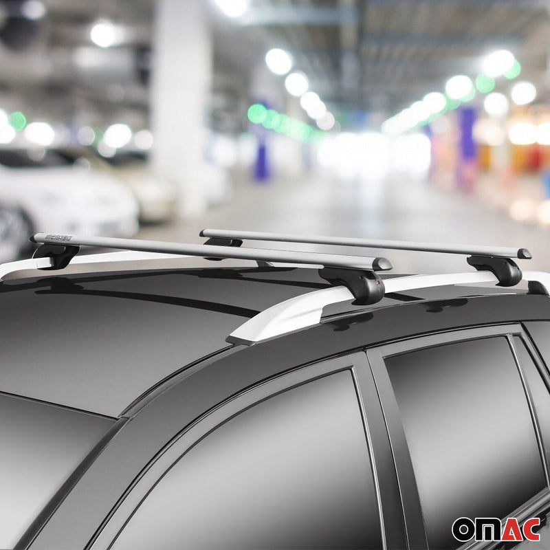 Portapacchi Menabo per MG ZS 2017-2023 in alluminio argento 90 kg 2x