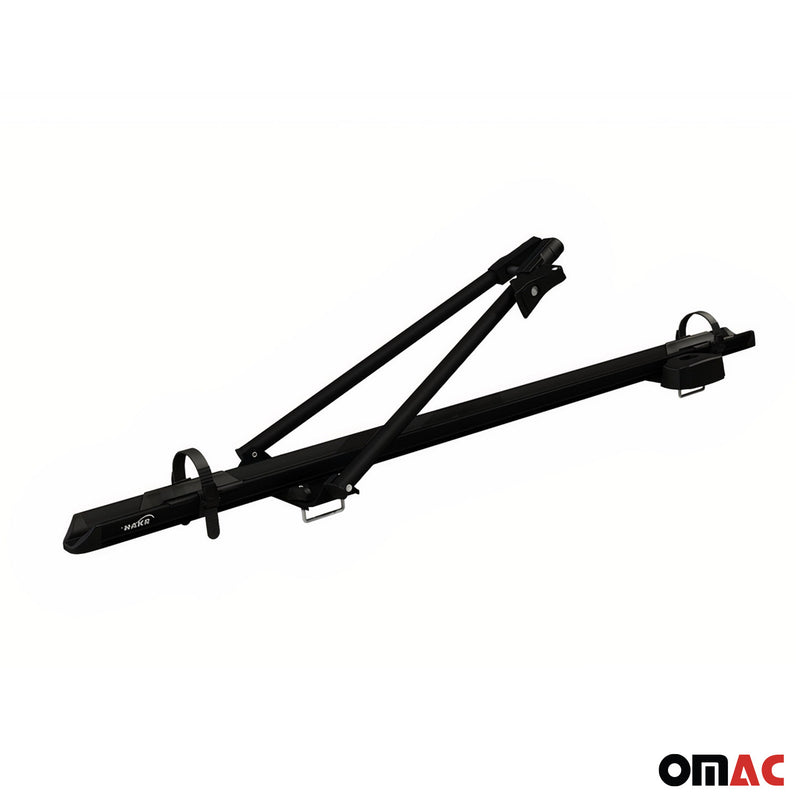 Portabici da tetto portabici fino a 17 kg in alluminio nero