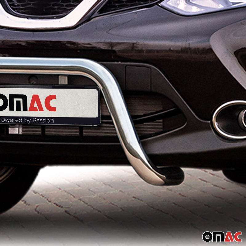 Barra di protezione anteriore per Nissan Qashqai 2013-2017 con ABE Silver 