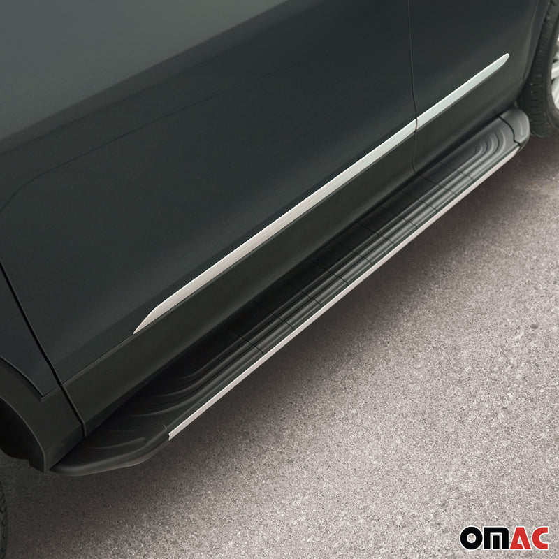 Pedane laterali per Kia Sorento 2015-2020 alluminio nero argento