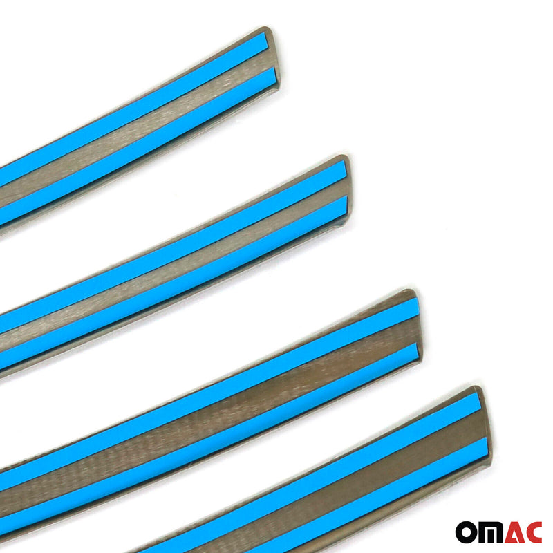 Strisce per griglia radiatore per VW Passat 2000-2005 in acciaio inox argento, 8 pezzi