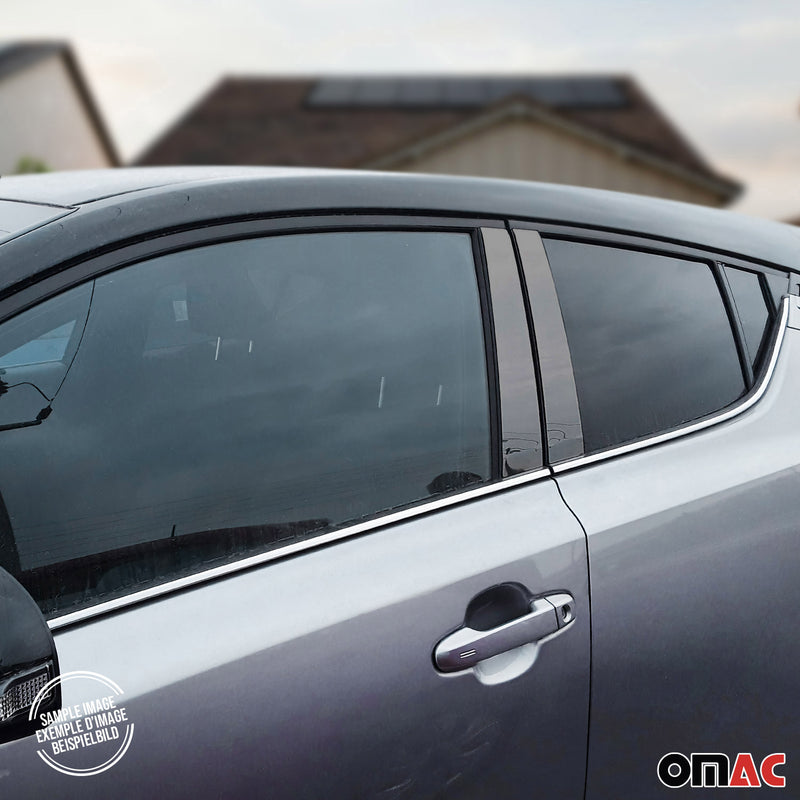 Rivestimento del montante della porta del montante B per Mini Countryman R60 2010-2017 cromato scuro 4x