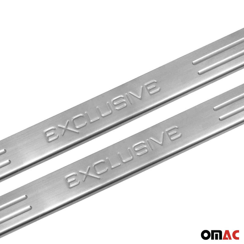 Soglie porte Exclusive per Citroen C3 C4 Picasso acciaio inox 2x