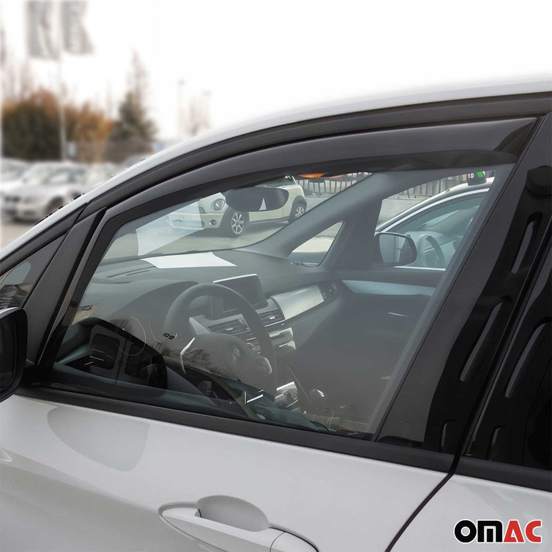 Deflettore antivento e antipioggia per BMW 2 Active Tourer F45 2014-2021 scuro 2 pezzi