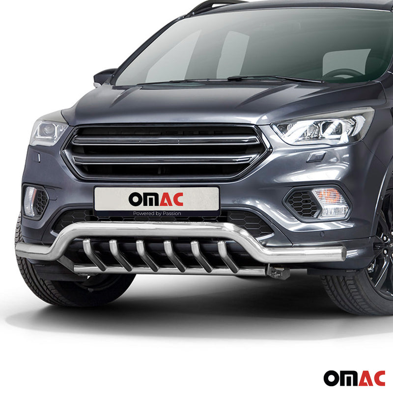 Frontschutzbügel Frontbügel für Ford Kuga 2017-2025 mit ABE Stahl Silber
