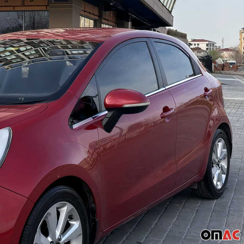 Fensterleisten Zierleisten für Kia Rio 3 2011-2017 Edelstahl Chrom 6tlg