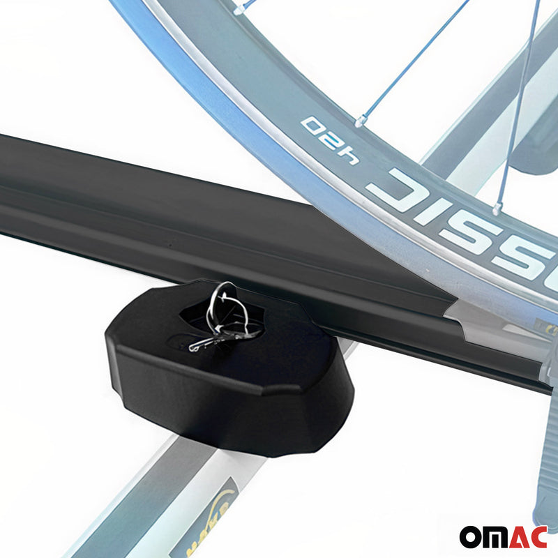 Portabici da tetto portabici fino a 17 kg in alluminio nero