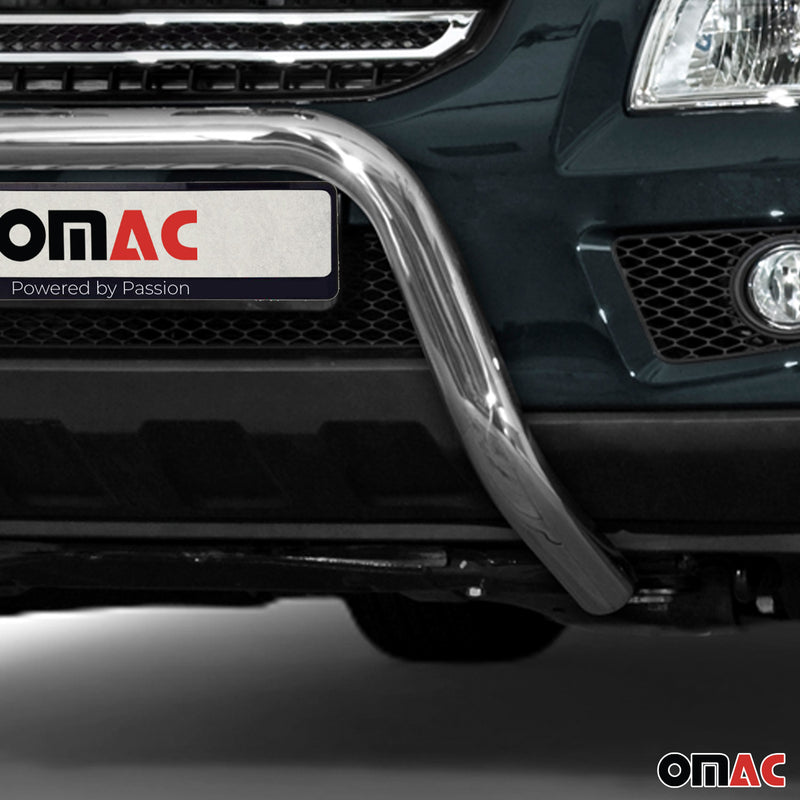 Protezione anteriore per Kia Sportage 2008-2010 con bull bar ABE argento 