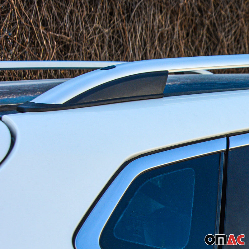 Barre portatutto in alluminio per Dacia Sandero Stepway 2008-2020, alluminio argento, 2x