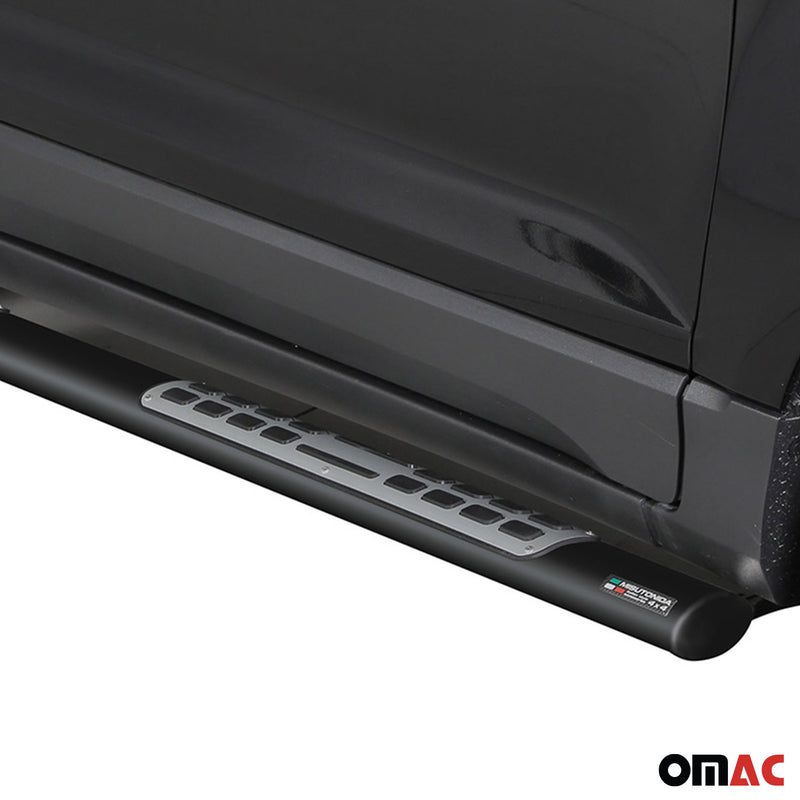 Minigonne laterali in acciaio inox per Ford Ecosport 2013-2017 Nero