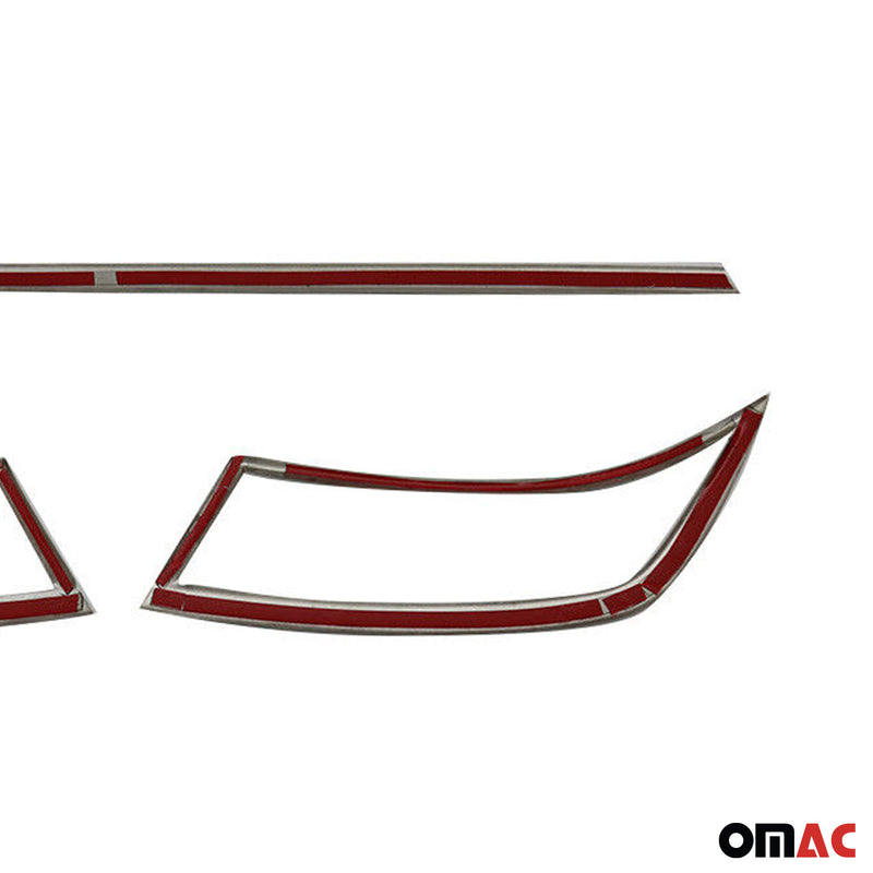Listello posteriore per bagagliaio per Skoda Octavia 2012-2019 in acciaio inox cromato, 3 pezzi 