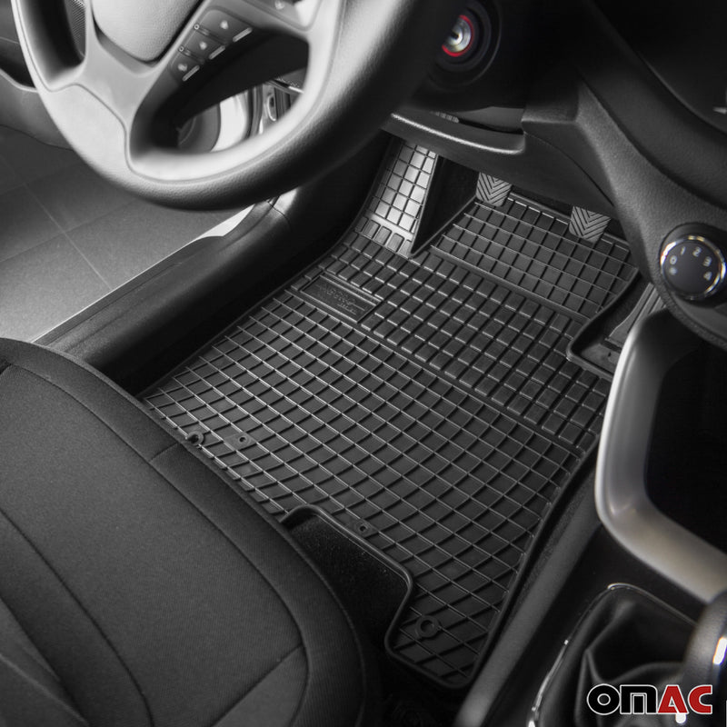 Tappetini in gomma neri per VW T6 T6 .1 Transporter 2015-2024, 3 pezzi.