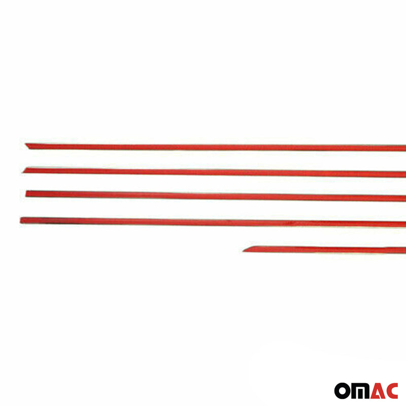 Strisce decorative per finestrini per Toyota Land Cruiser Prado J150 2009-2023 Cromate 