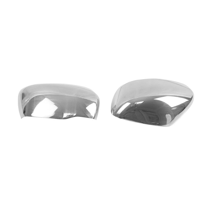 Calotte per specchietti retrovisori per Nissan Navara 2016-2020 in acciaio inox argento, 2 pezzi