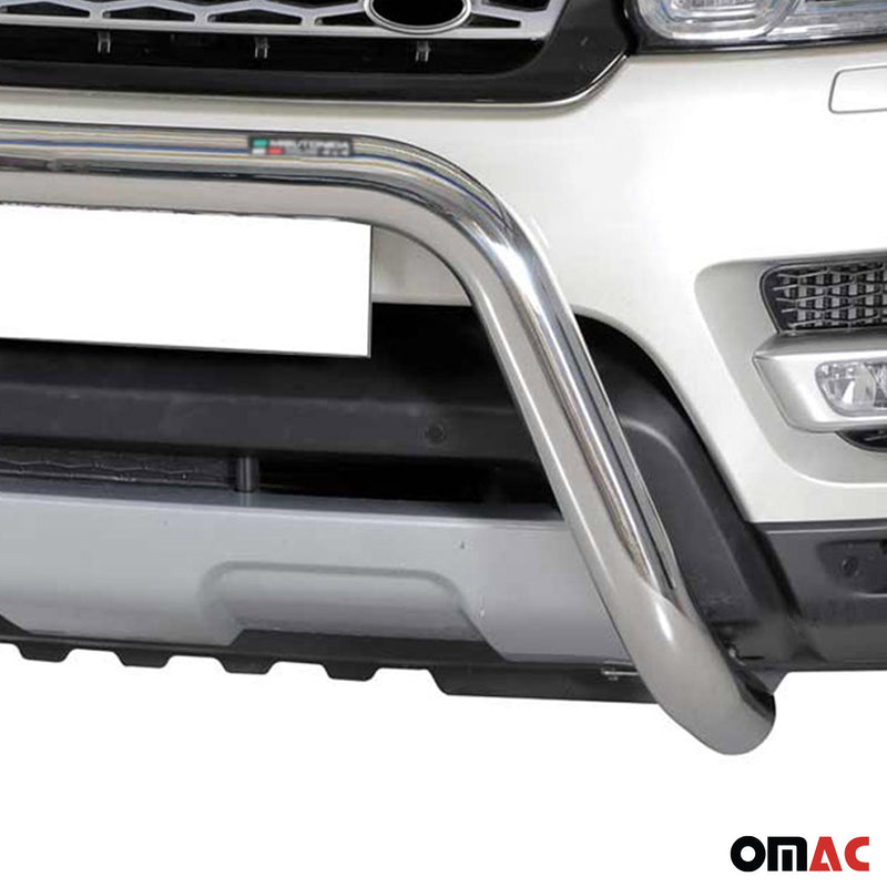 Protezione anteriore per Range Rover Sport 2014-2017 ø76mm acciaio argento 